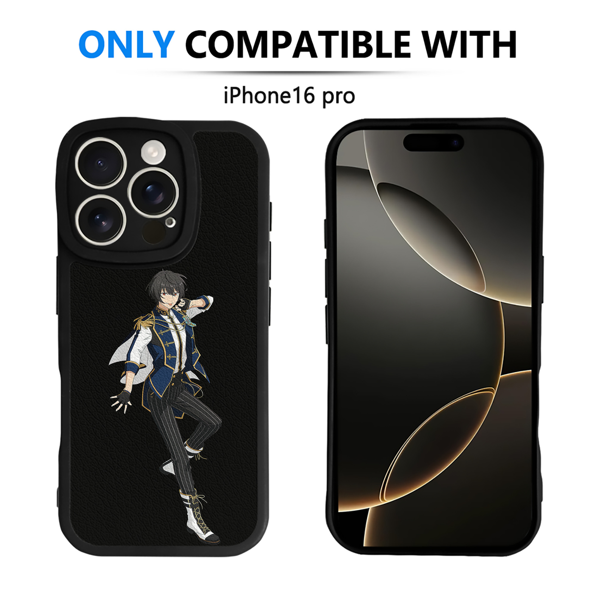 （画像用） あんさんぶるスターズ! Ensemble Stars 【iPhone 16シリーズ対応】シリコンスマホケース（レザー調） 材質：シリコン